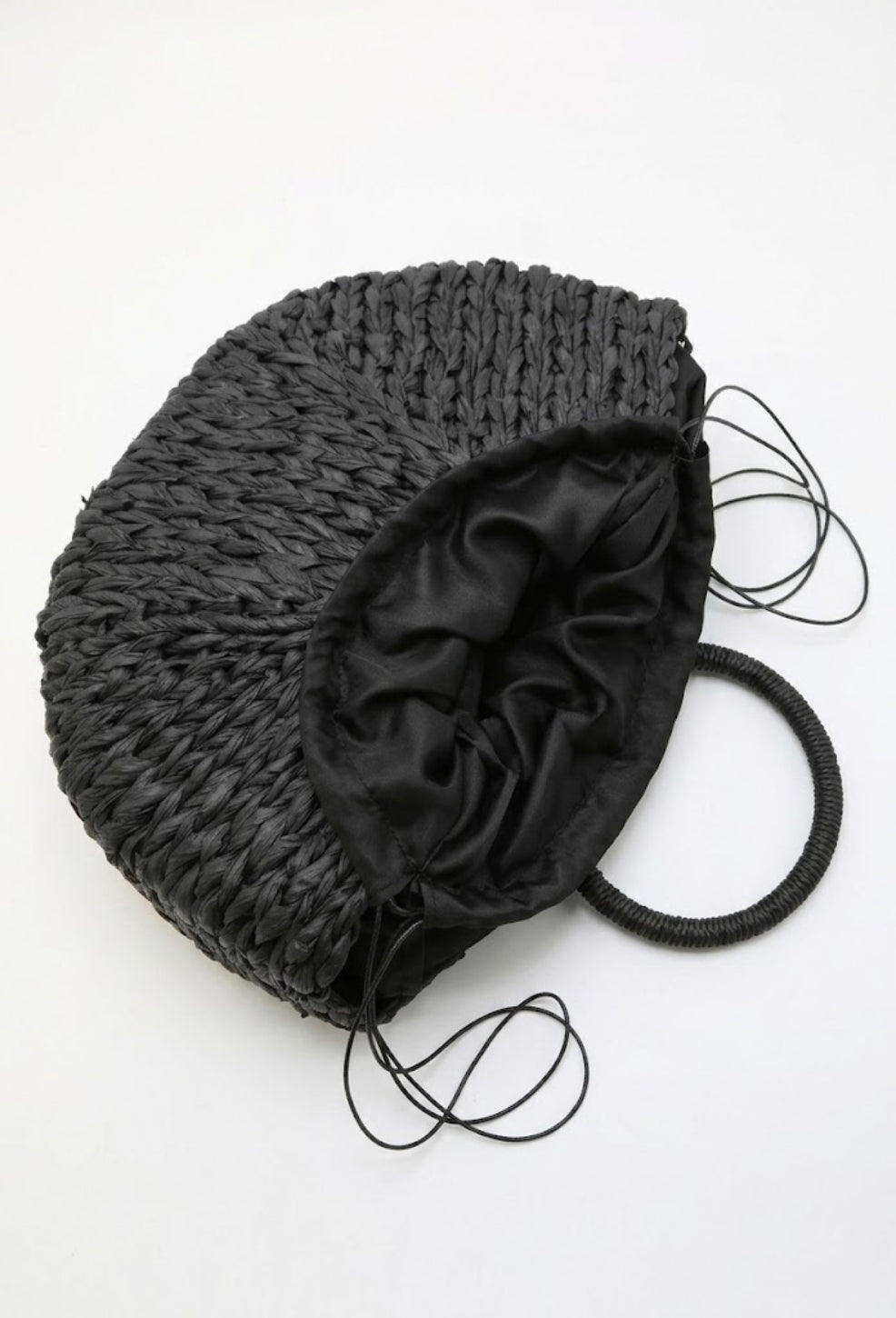 Crescent Straw Bag