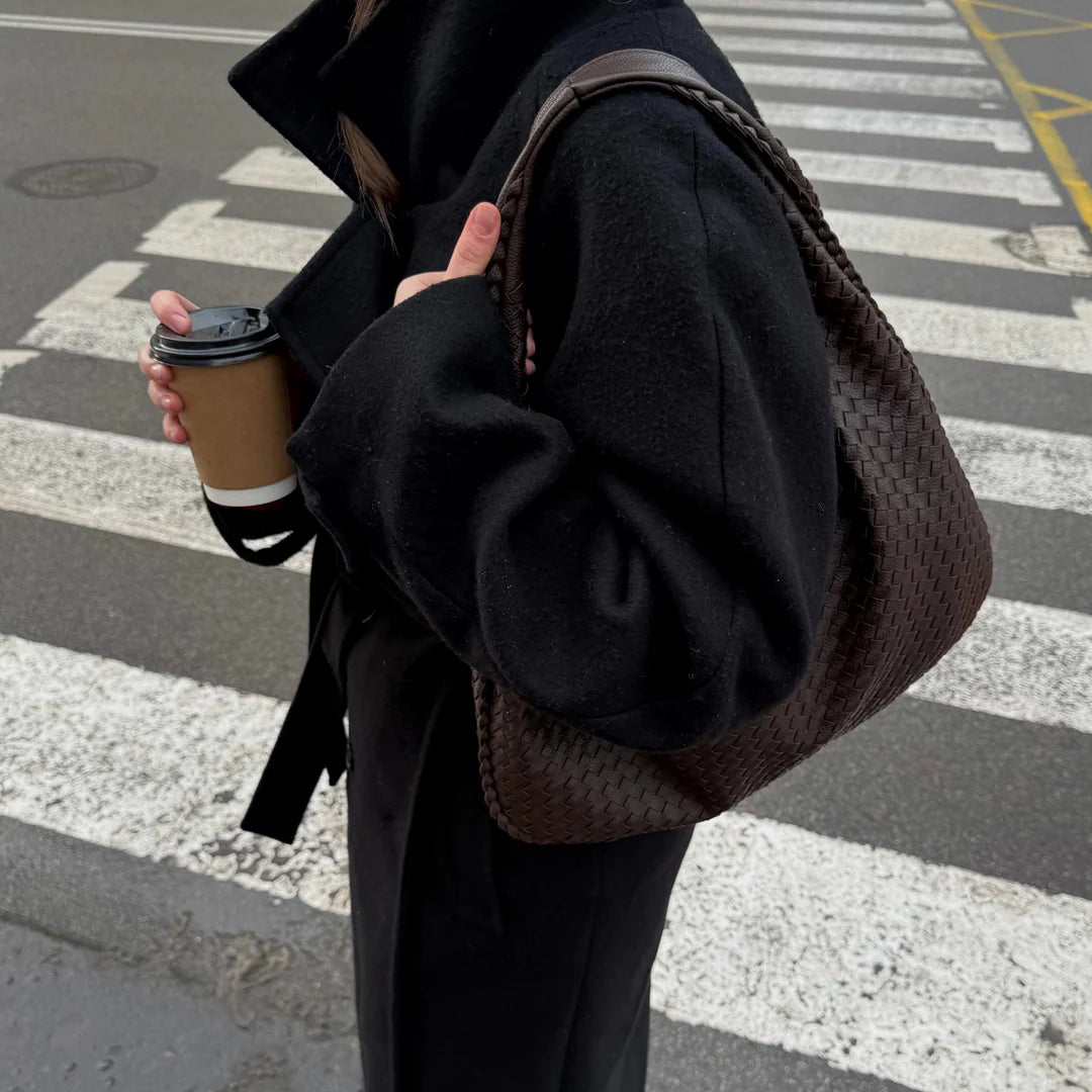 Solana Woven Hobo Shoulder Bag
