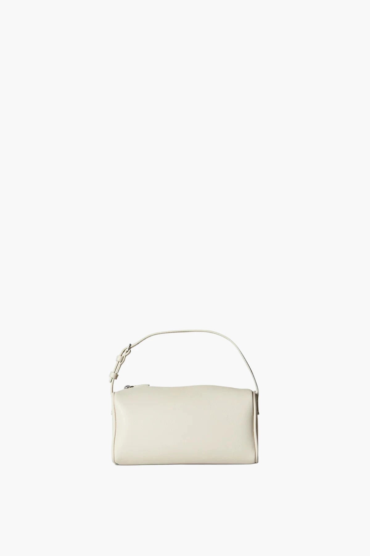 Varo 90s leather mini structured Ivory handbag in grain texture