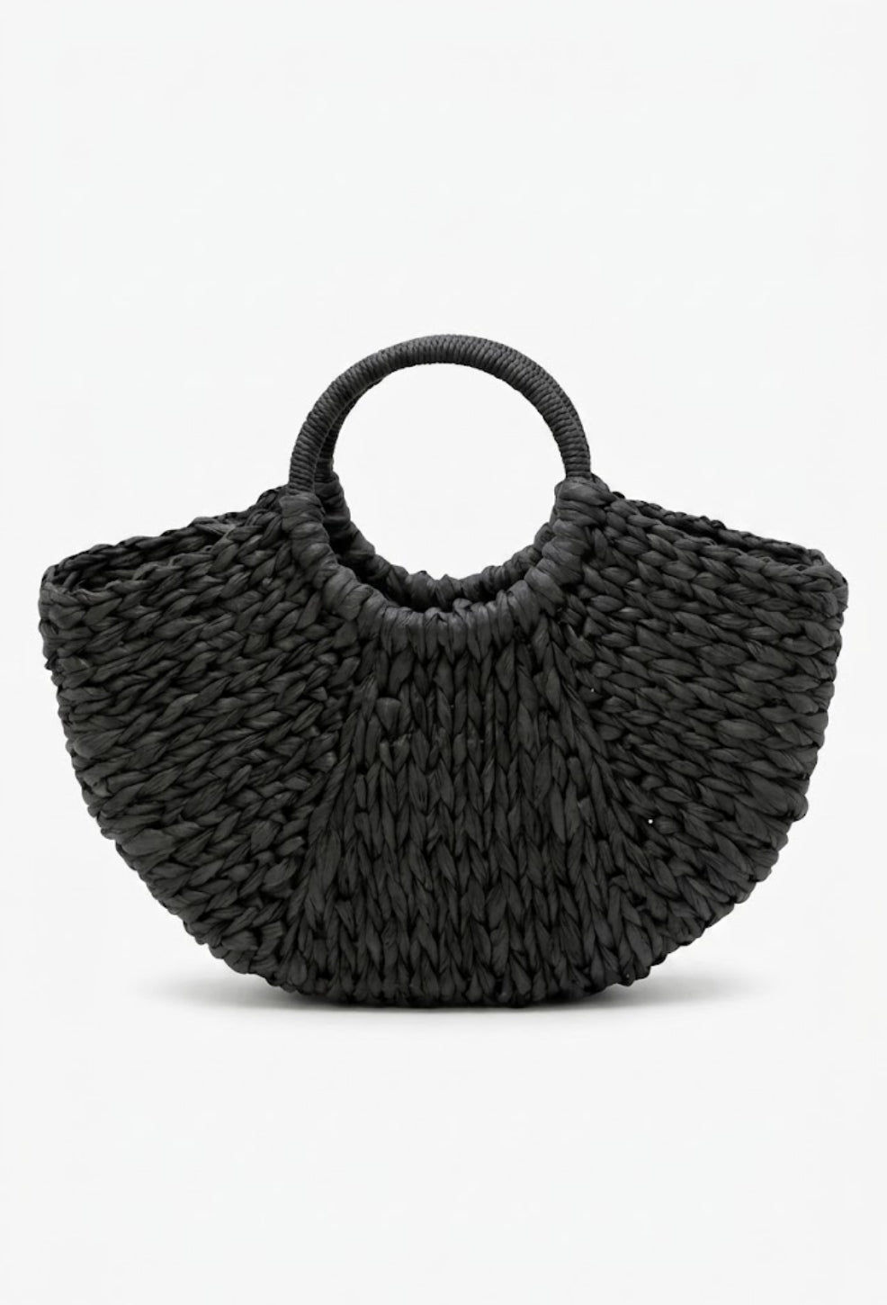 Crescent Straw Bag