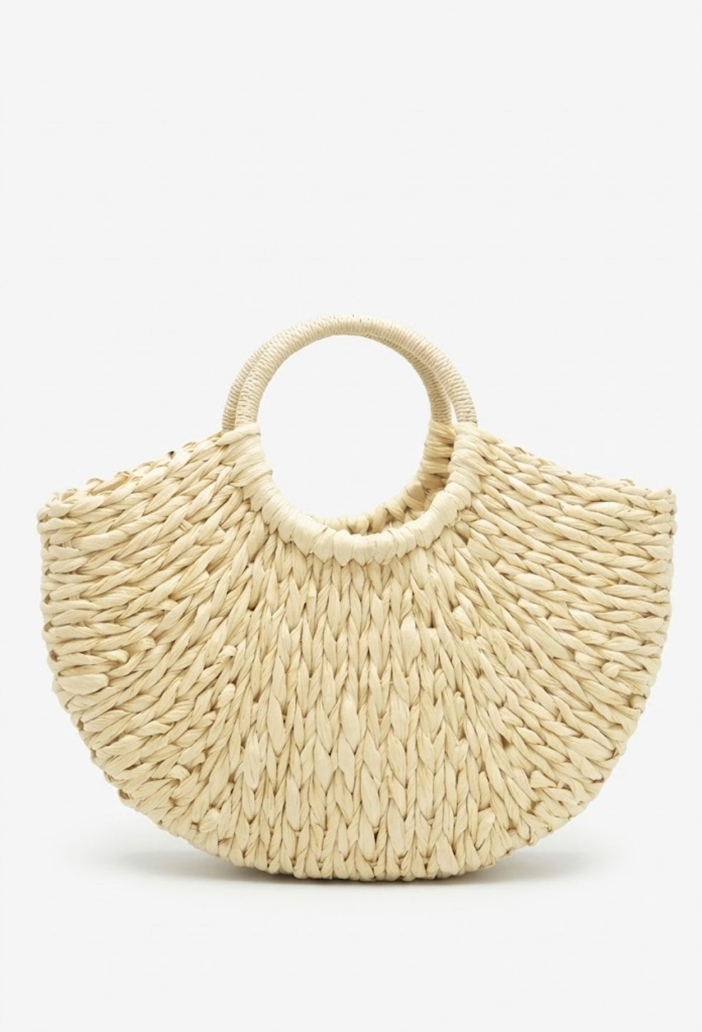 Crescent Straw Bag