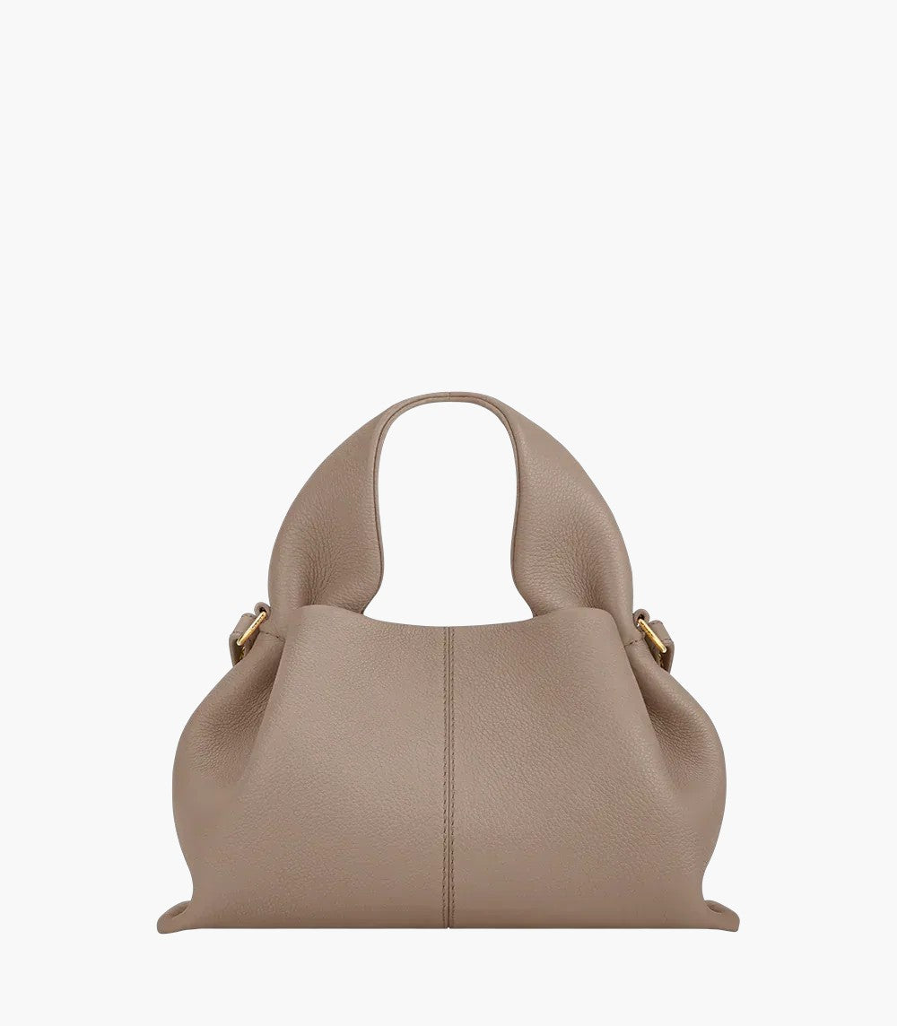 sculptural convertible mini handbag taupe women neutral everyday