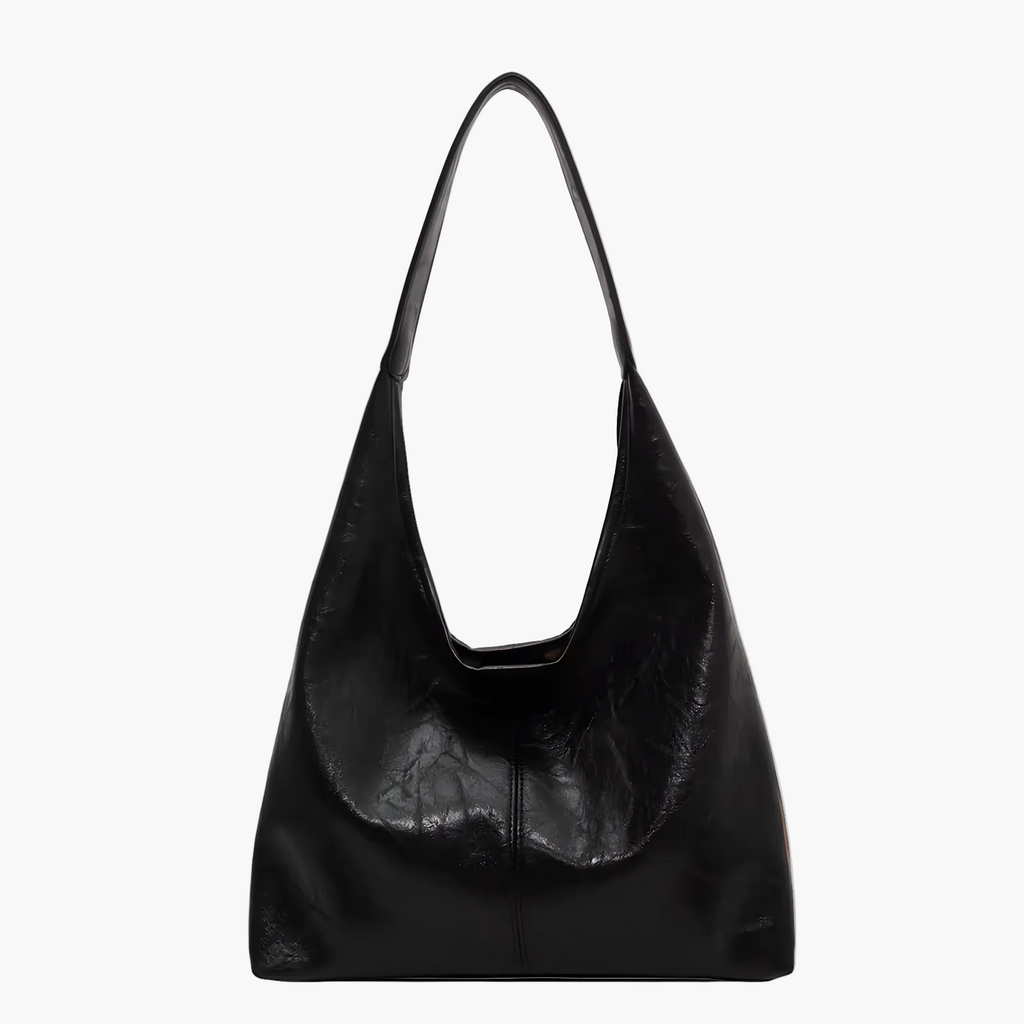 soft leather tote bag black women oversized everyday laptop bag