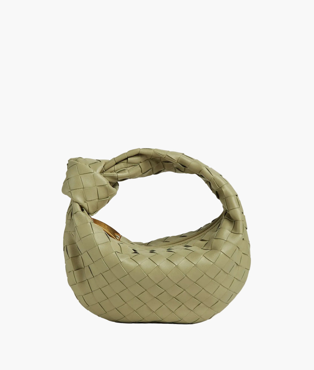 woven mini top handle bag grey stone women sculptural neutral
